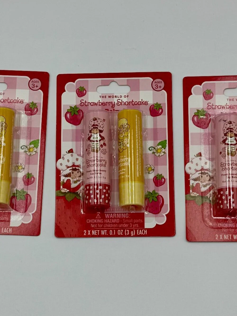 6 Strawberry Shortcake & Lemon Pie Flavored Lip Balms